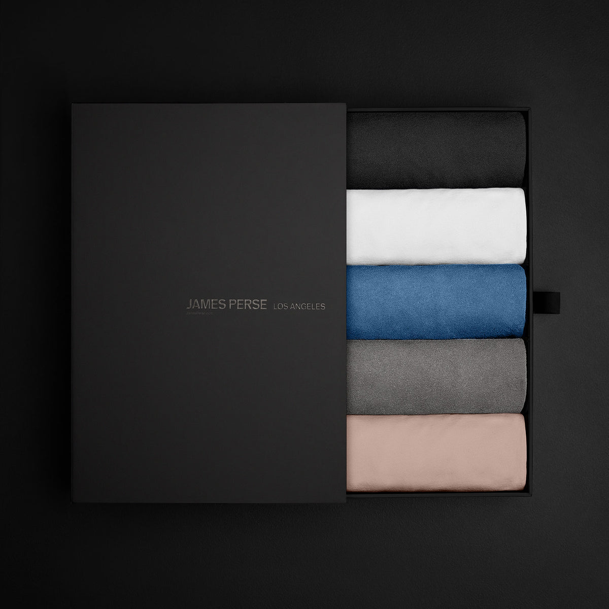 Men's Classic T Shirt Gift Set in Black/White/Lake Pigment/ Silver Grey Pigment/ Zephyr Pigment | James Perse Los Angeles