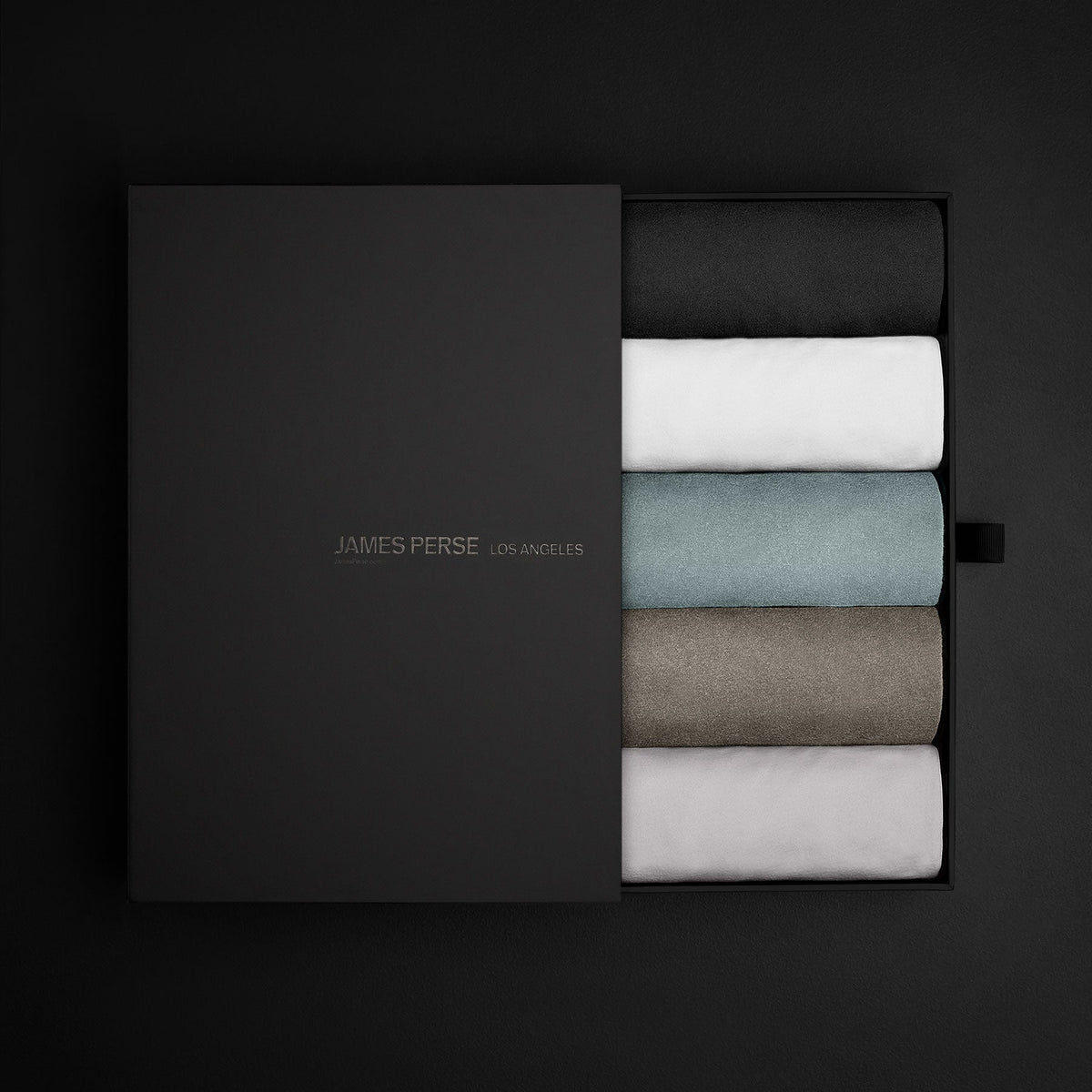 Men'S Classic Tee Shirt Gift Set in Blk/Wht/Coy/Azu/Lmt | James Perse Los Angeles
