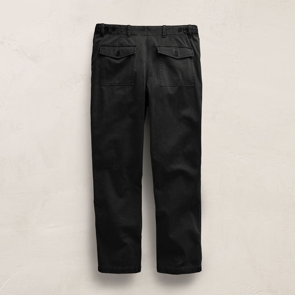 Slub Cotton Utility Flight Pant in Black Pigment | James Perse Los Angeles