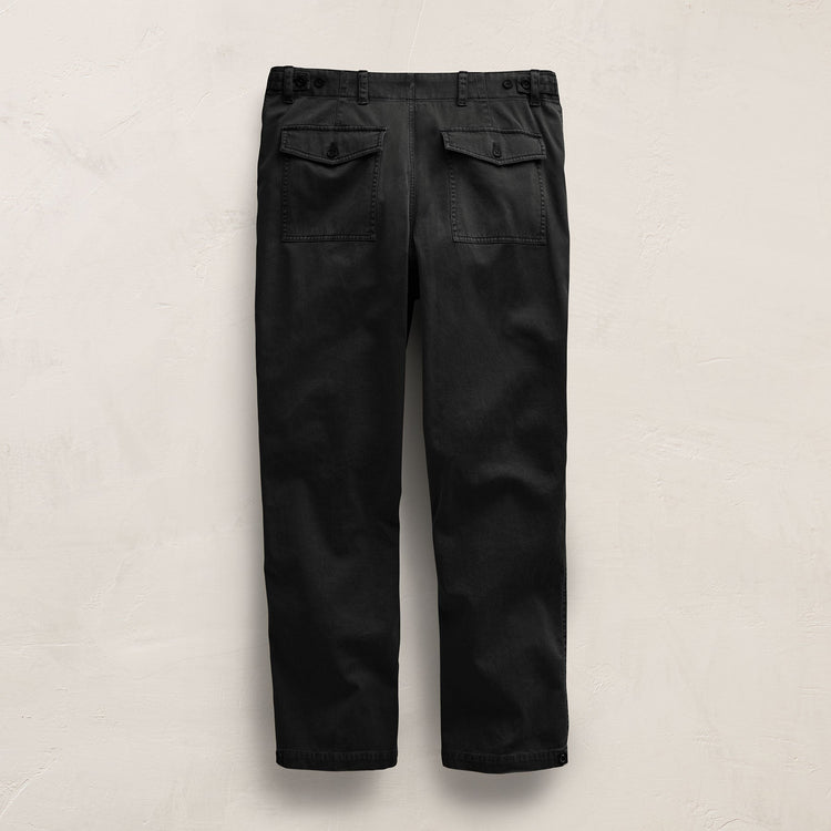 Slub Cotton Utility Flight Pant in Black Pigment | James Perse Los Angeles