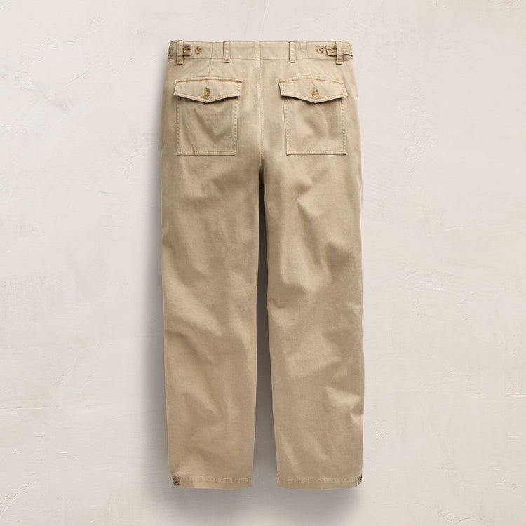 Slub Cotton Utility Flight Pnt in Light Khaki Pigment | James Perse Los Angeles