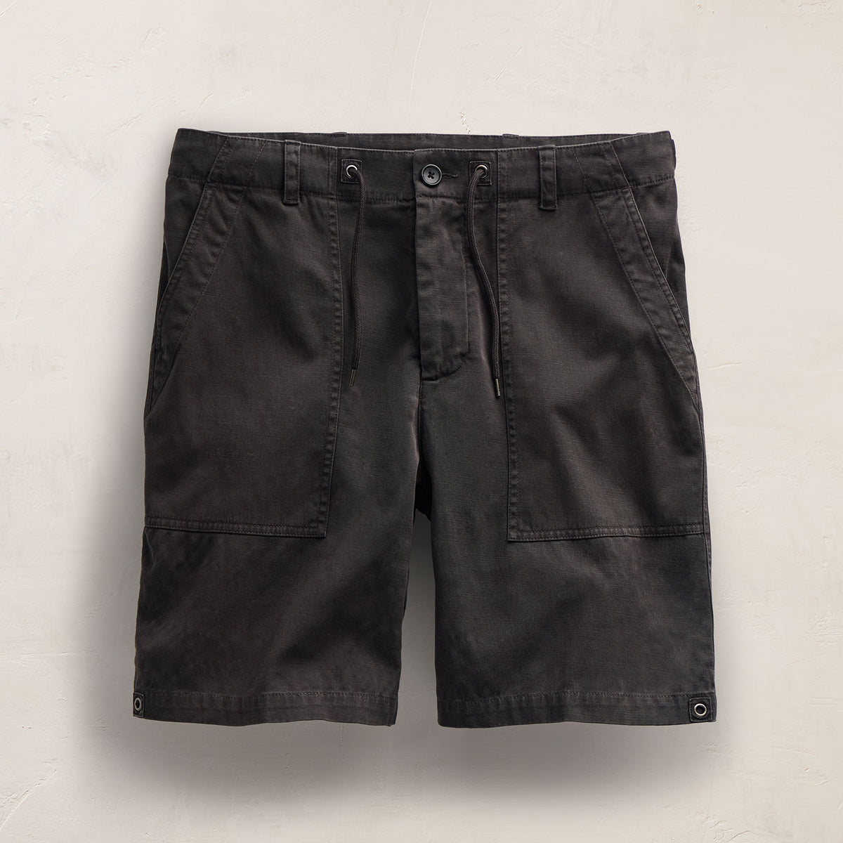 Slub Cotton Utility Flight Short in Magma Pigment | James Perse Los Angeles