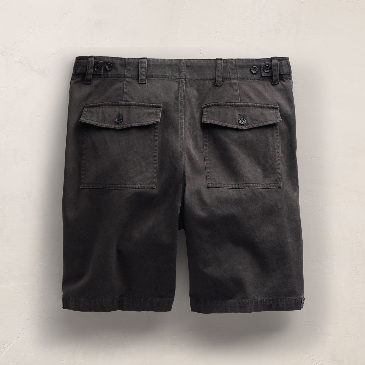 Slub Cotton Utility Flight Short in Magma Pigment | James Perse Los Angeles