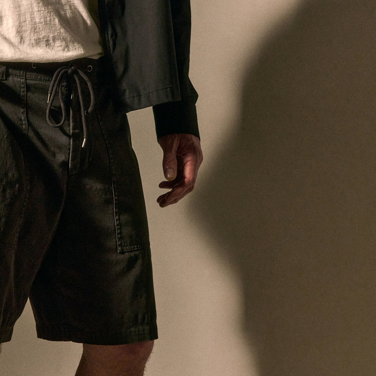 Slub Cotton Utility Flight Short - Magma Pigment