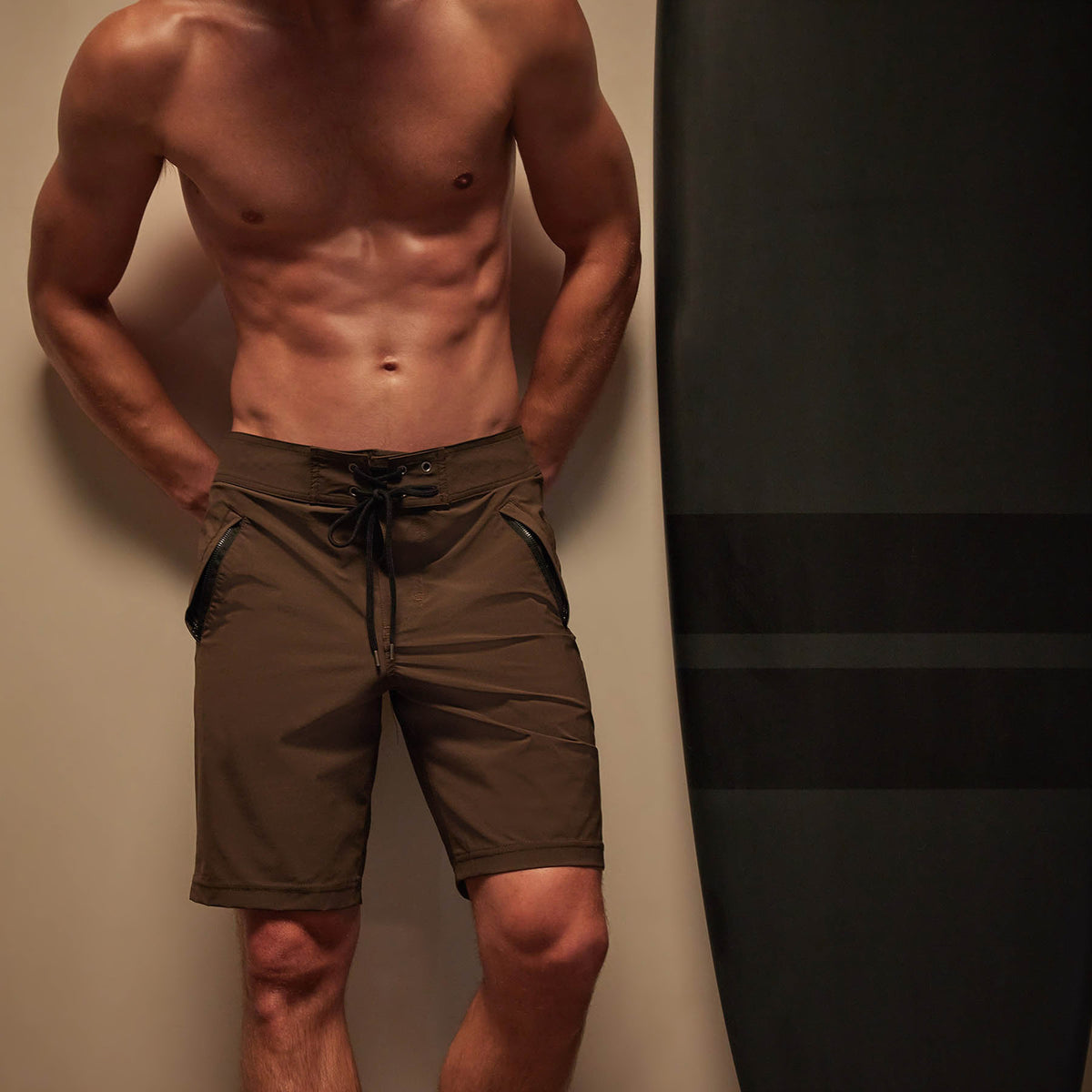 Scuba Zip Boardshort in Porcupine | James Perse Los Angeles