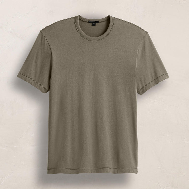 Brushed Lotus Crew in Birch | James Perse Los Angeles