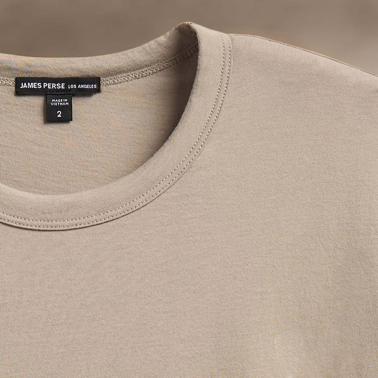 Brushed Lotus Crew in Overcast | James Perse Los Angeles