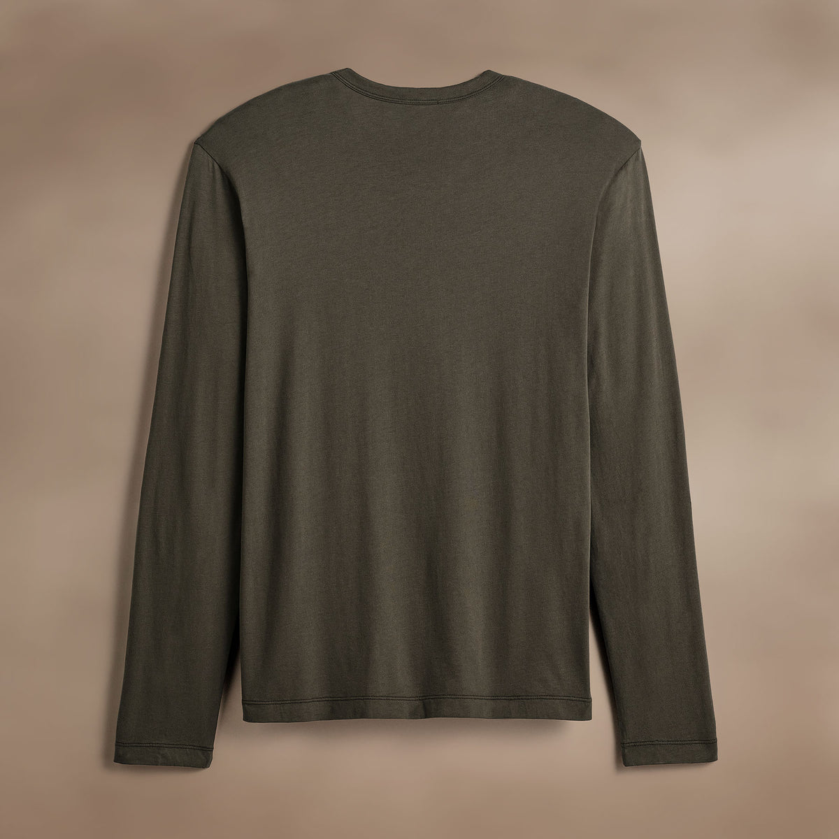 Brushed Lotus Long Sleeve Crew in Army Green | James Perse Los Angeles