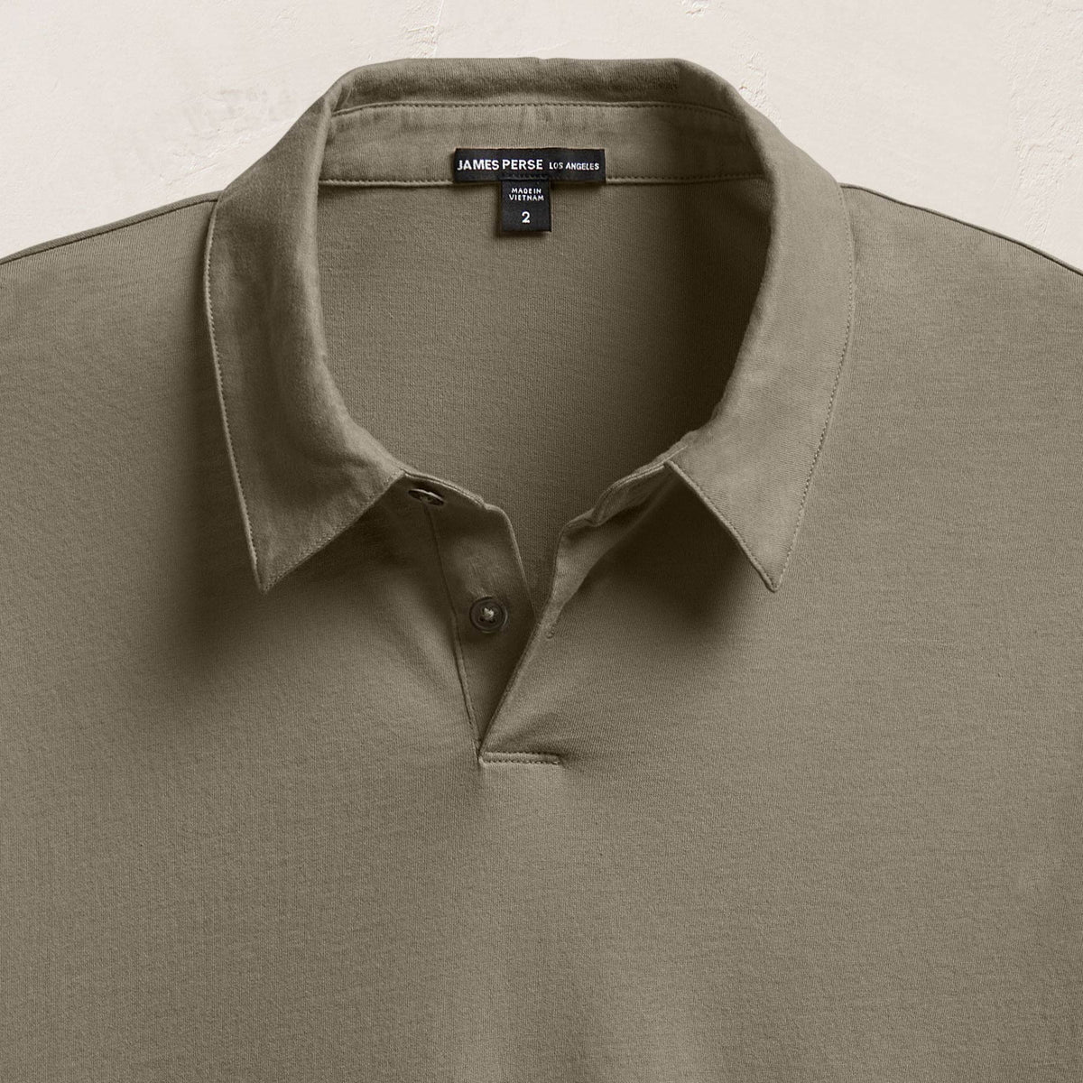Brushed Lotus Polo in Birch | James Perse Los Angeles