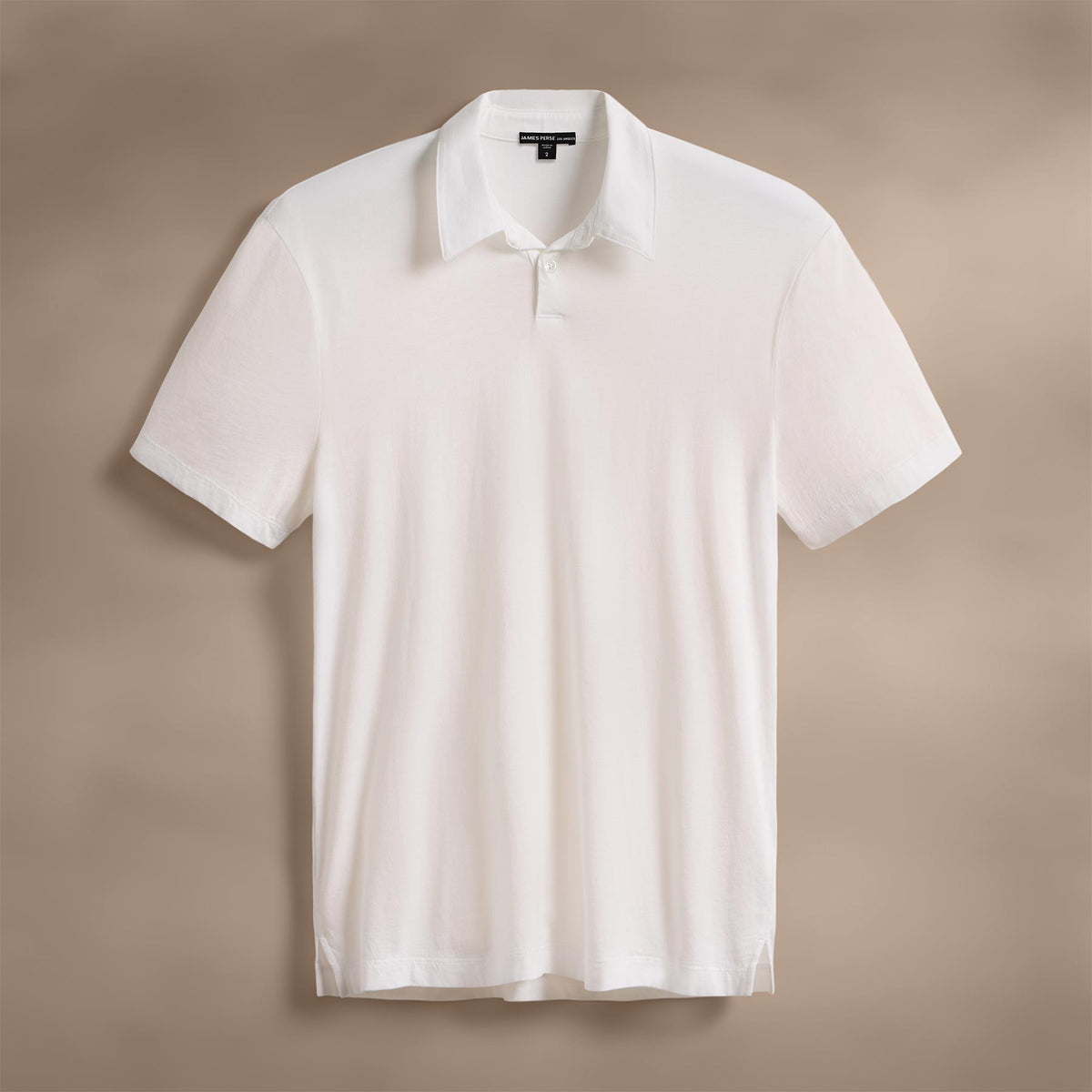 Brushed Lotus Polo in White | James Perse Los Angeles