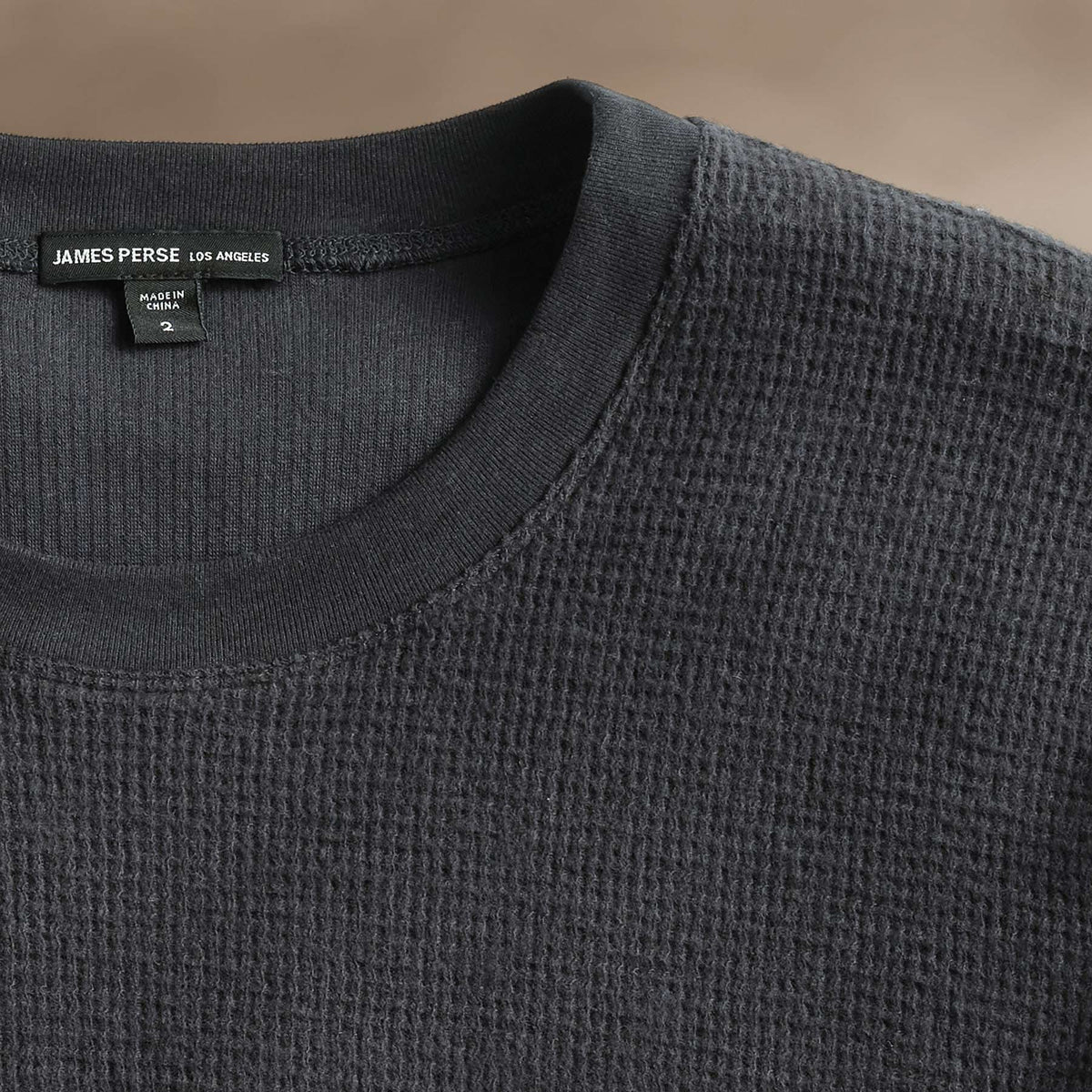 Brushed Thermal Crew Neck in Magma | James Perse Los Angeles