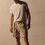 Oversized Pleated Shorts in Light Khaki | James Perse Los Angeles