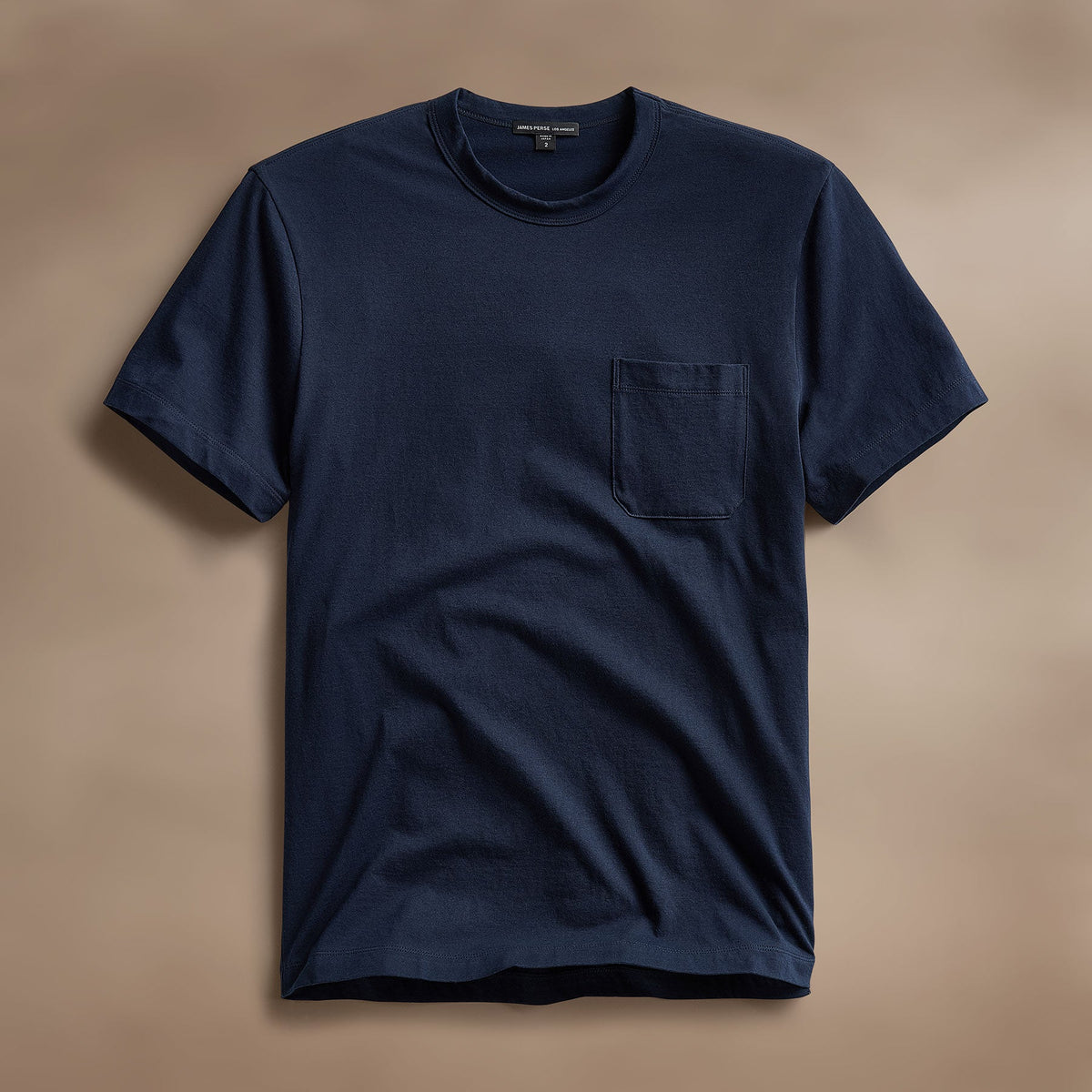 Cotton Linen Pocket Tee in Navy | James Perse Los Angeles