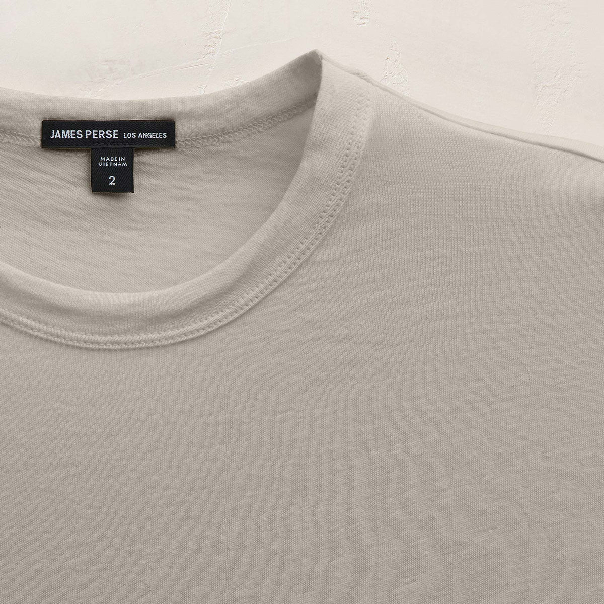 Cotton Cashmere Short Sleeve Tee in Concrete | James Perse Los Angeles