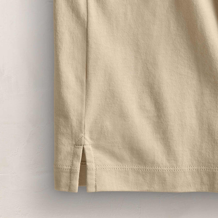 Clean Finish Jersey Shirt in Light Khaki | James Perse Los Angeles