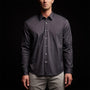 Matte Stretch Poplin Dress Shirt in Navy | James Perse Los Angeles