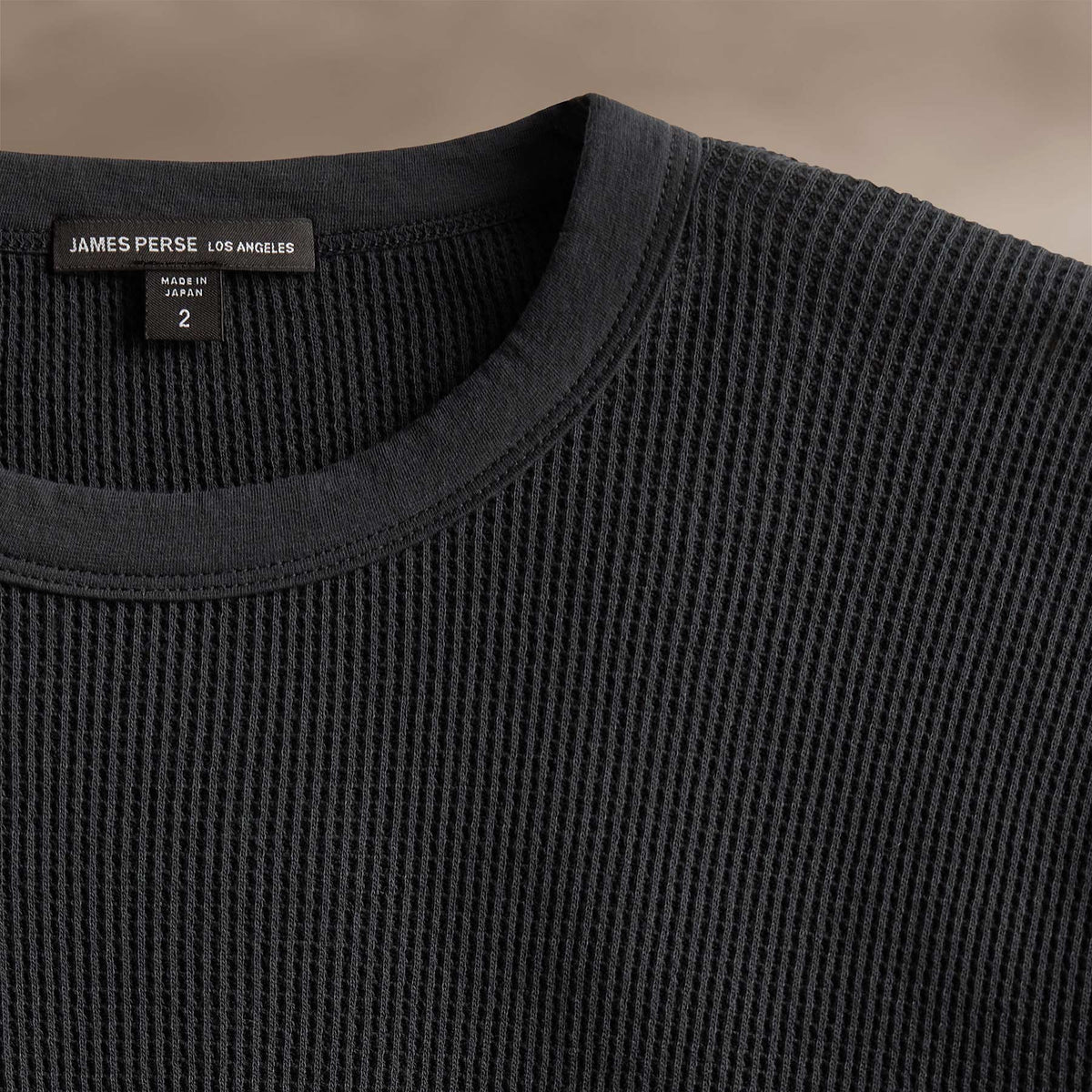 Mrcrzd Lts Mirco Thrml Long Sleeve Crew in Magma | James Perse Los Angeles