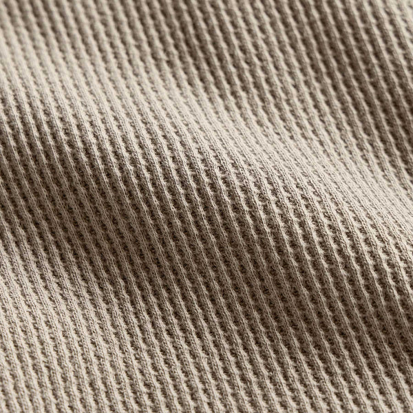 Cotton Lnn Thermal Long Sleeve Henley in Overcast | James Perse Los Angeles