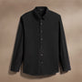 Stretch Poplin Shirt in Black | James Perse Los Angeles