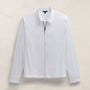 Zip Up Shirt in White | James Perse Los Angeles