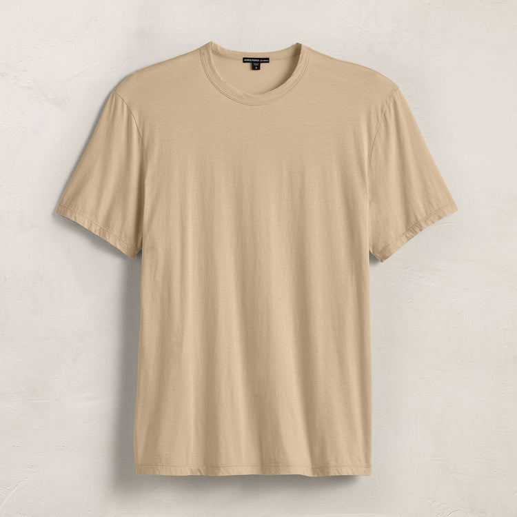 Luxe Lotus Jersey Tee in Light Khaki | James Perse Los Angeles