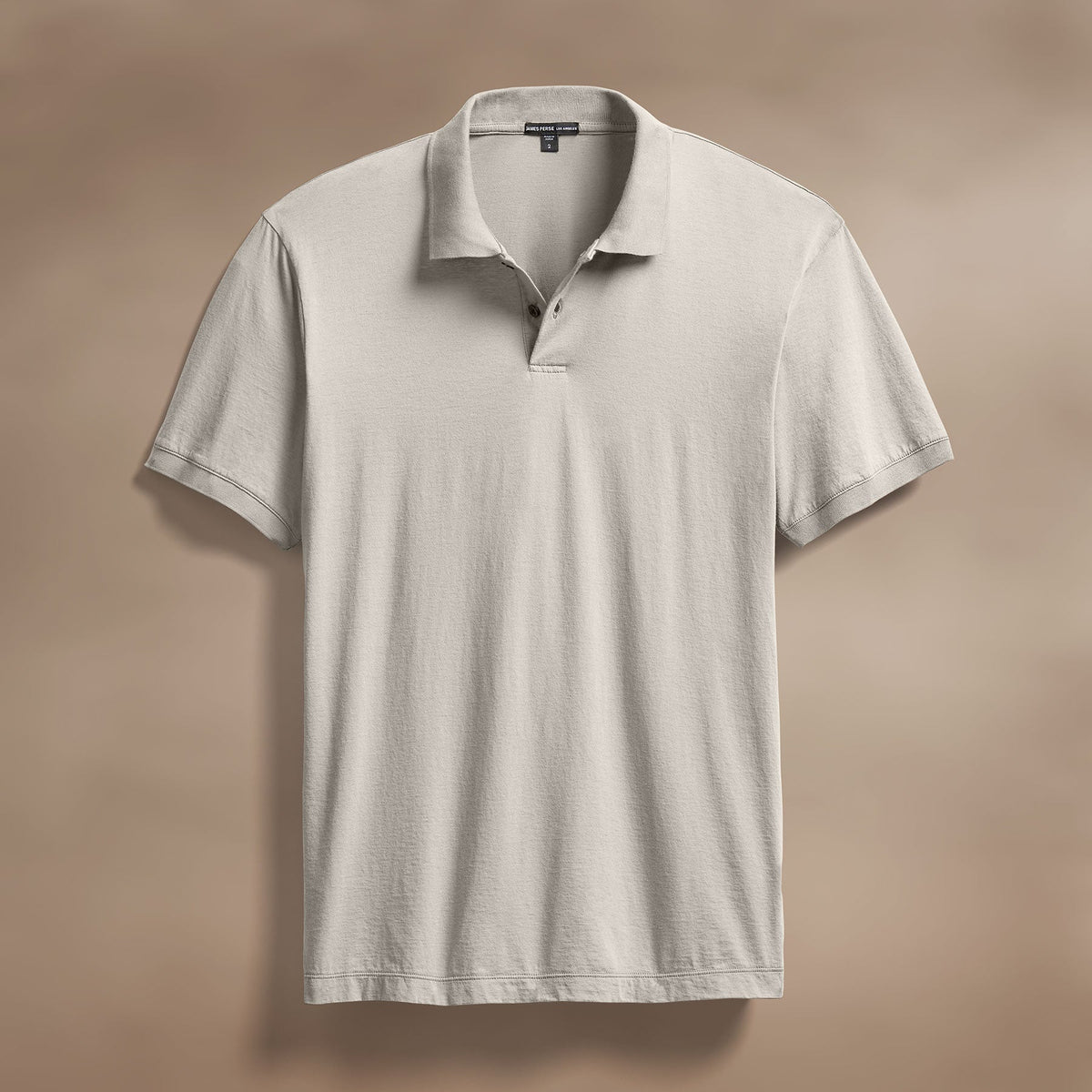 Luxe Lotus Jersey Polo in Salt | James Perse Los Angeles