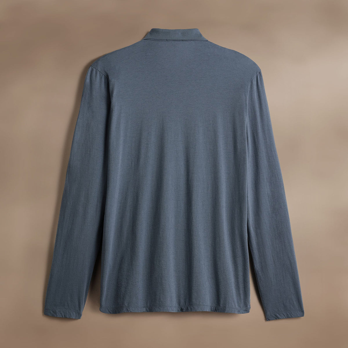 Luxe Lotus Jersey Long Sleeve Polo in Cascade | James Perse Los Angeles