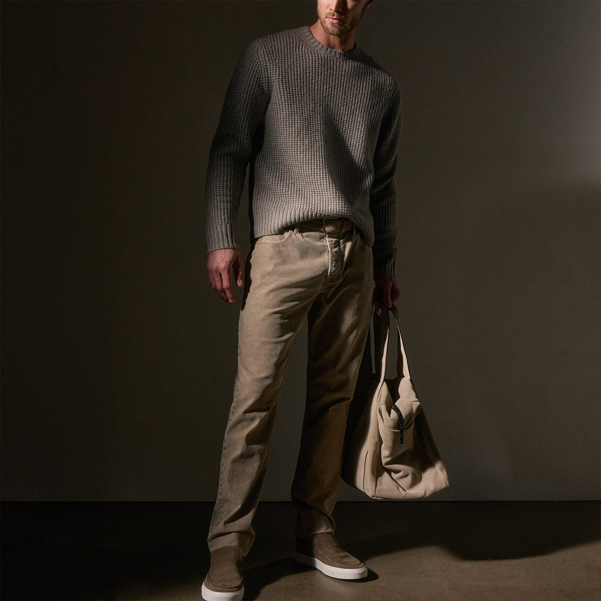 5 Pocket Corduroy Pant in Overcast Pigment | James Perse Los Angeles