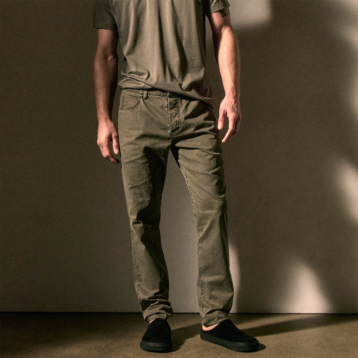Brushed Twill 5 Pocket Pant - Birch Pigment