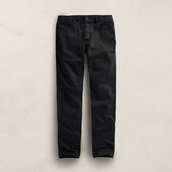 Brushed Twill 5 Pocket Pant in Black | James Perse Los Angeles