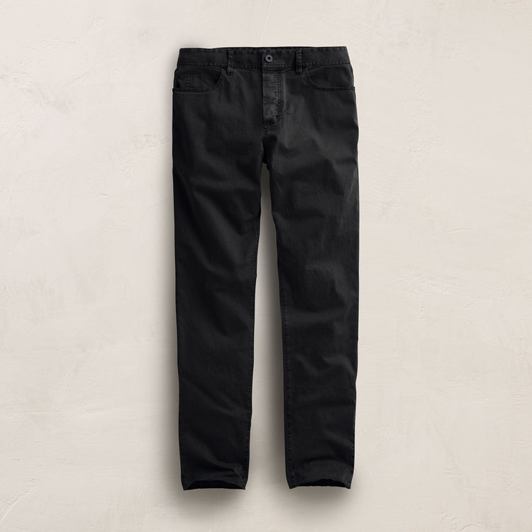 Brushed Twill 5 Pocket Pant in Black | James Perse Los Angeles