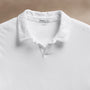 Slub Jersey Open Polo in White | James Perse Los Angeles