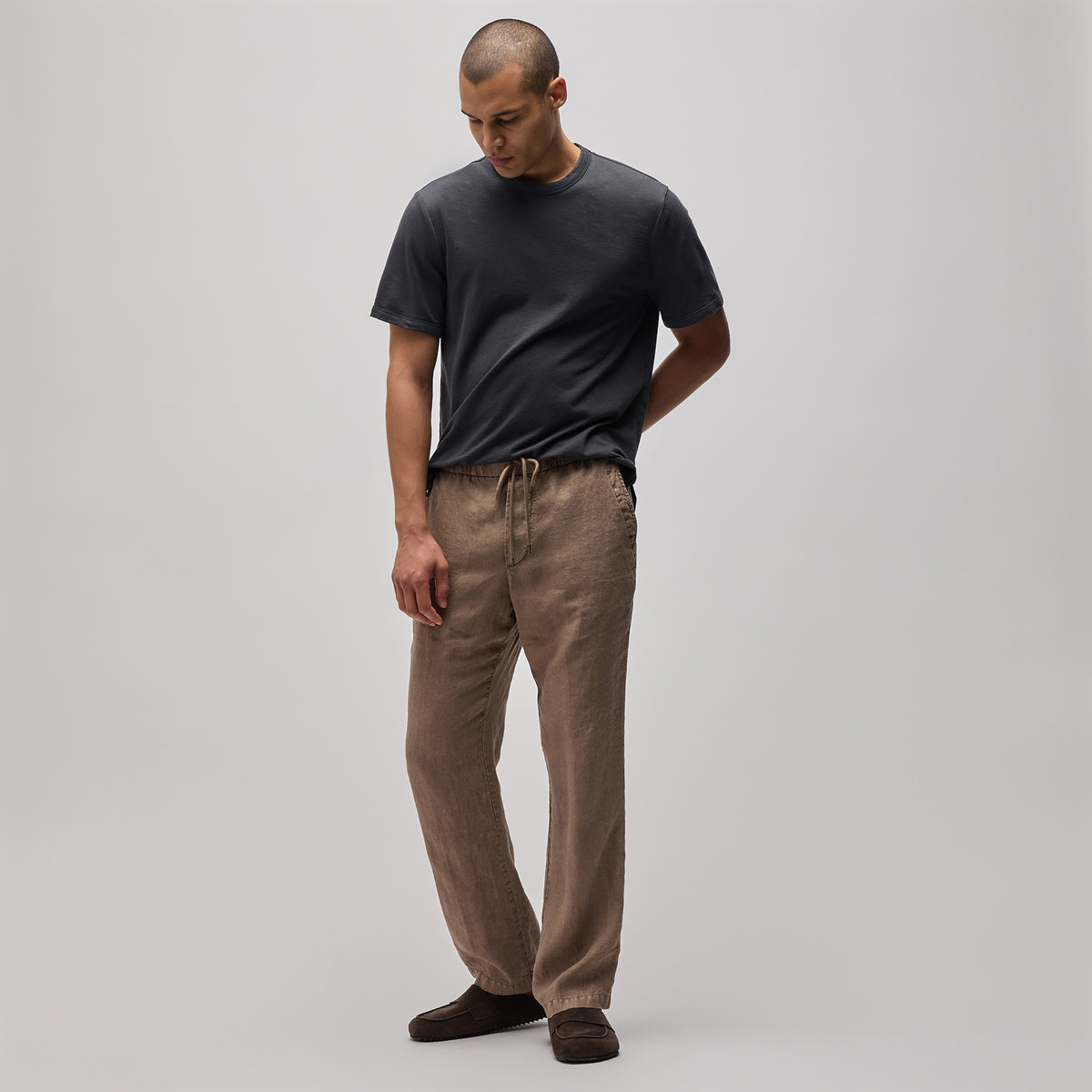 Relaxed Linen Pant in Cargo Pigment | James Perse Los Angeles