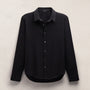 Cotton Flannel Shirting in Blue Black | James Perse Los Angeles