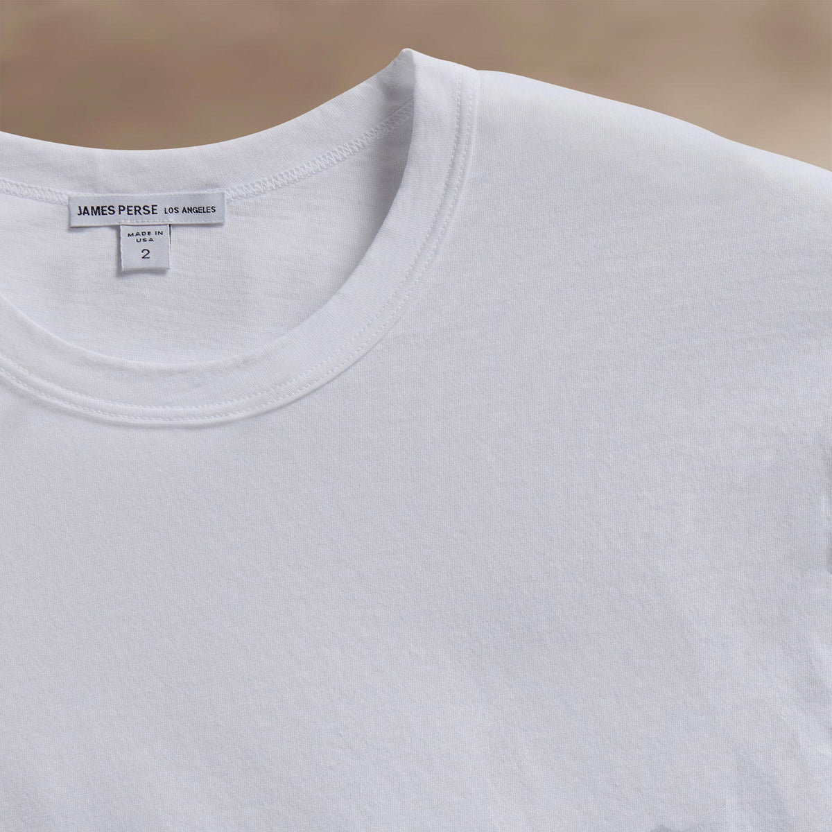 Short Sleeve Crew Neck in White | James Perse Los Angeles