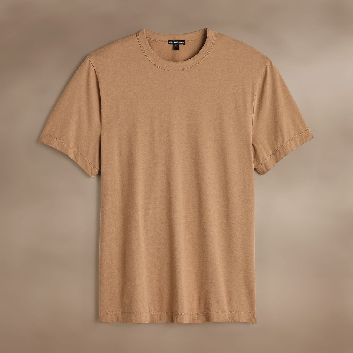 Heavy Luxe Jersey Crew in Camel | James Perse Los Angeles