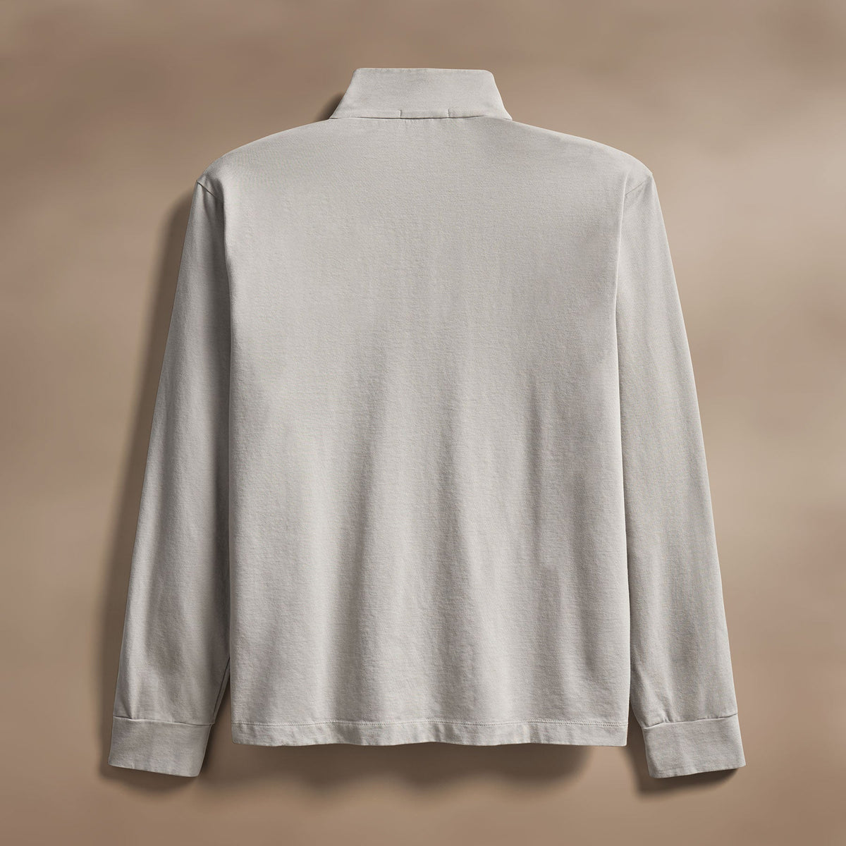 Luxury Organic Jersey Half Zip in Concrete | James Perse Los Angeles