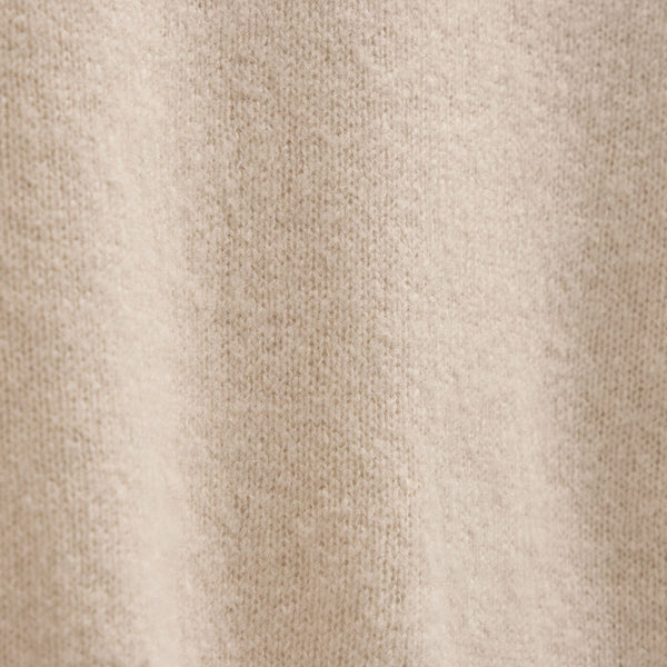 Lightweight Textured Cashmere Crew in Wheat | James Perse Los Angeles