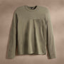Long Sleeve Pocket Crew in Peet | James Perse Los Angeles