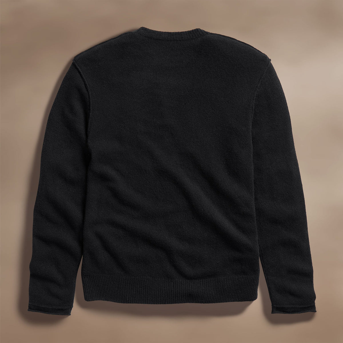 Soft Featherweight Cashmere Crew in Black | James Perse Los Angeles