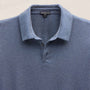 Performance Supima Pique Short Sleeve Polo in Mid Blue | James Perse Los Angeles