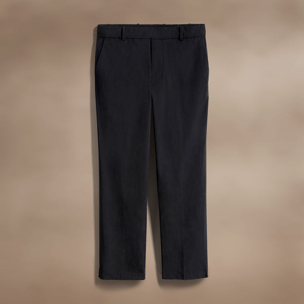 Cotton Poplin Trouser in Black | James Perse Los Angeles