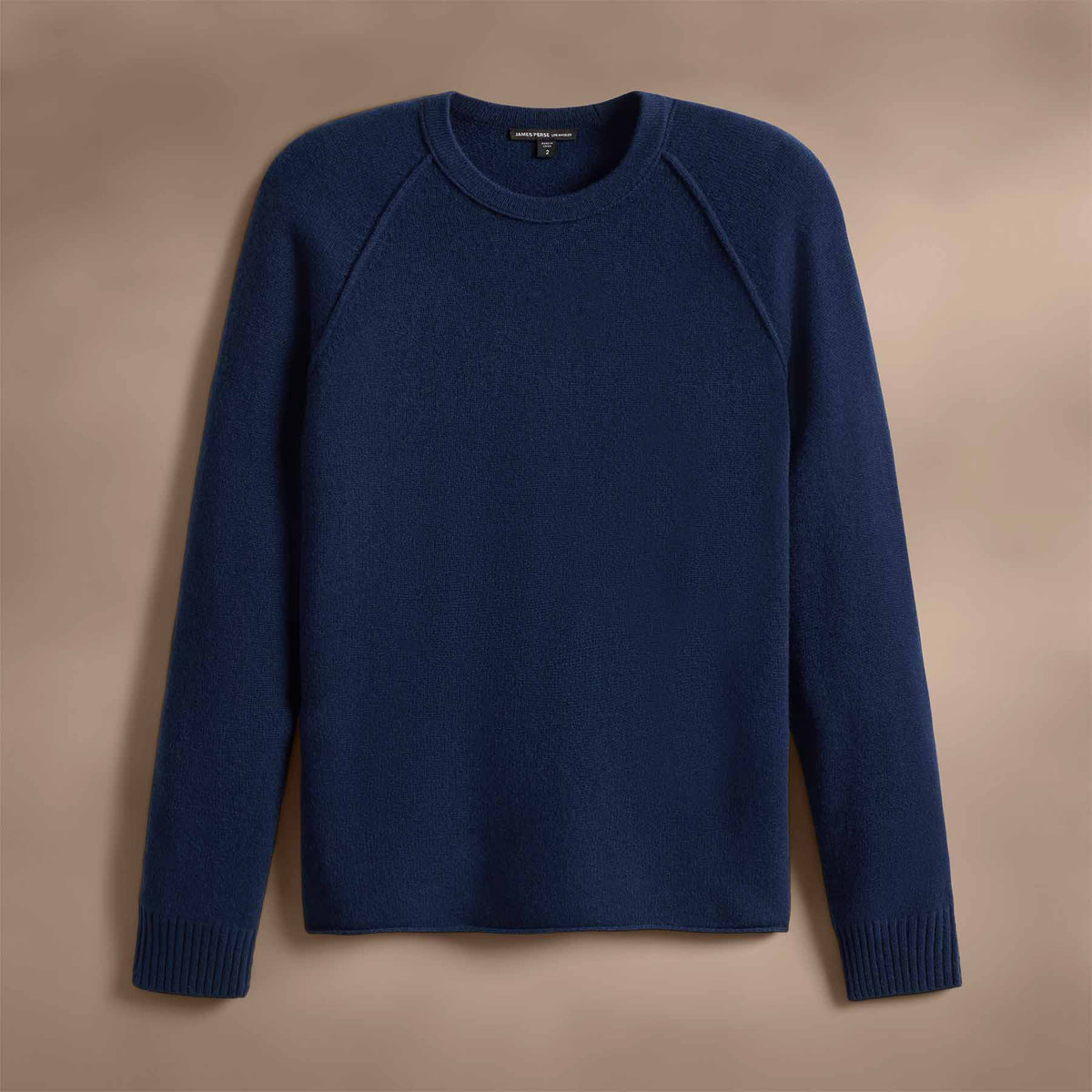 Recycled Cashmere Raglan Crew in Royal Blue | James Perse Los Angeles