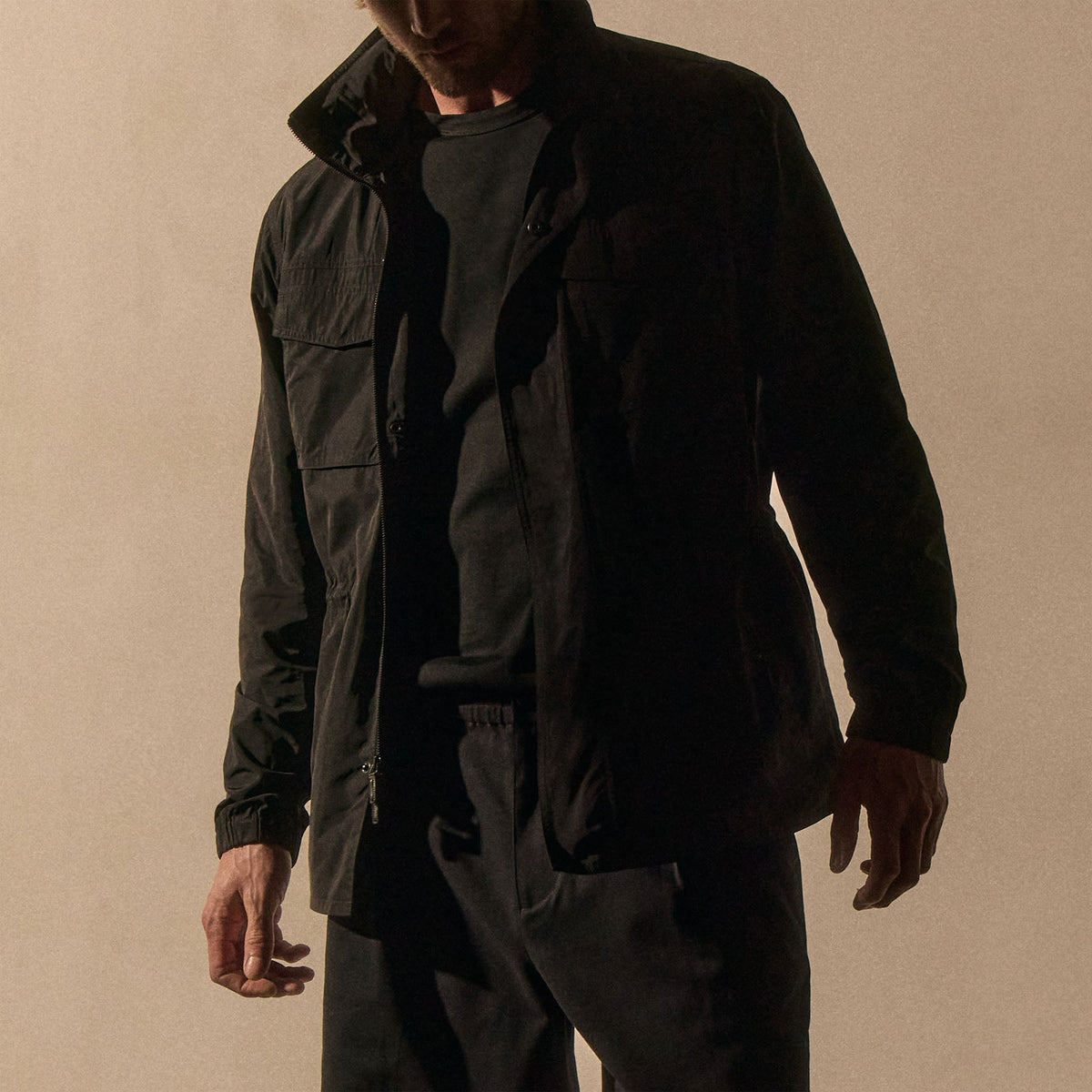 Utility Parka in Black | James Perse Los Angeles