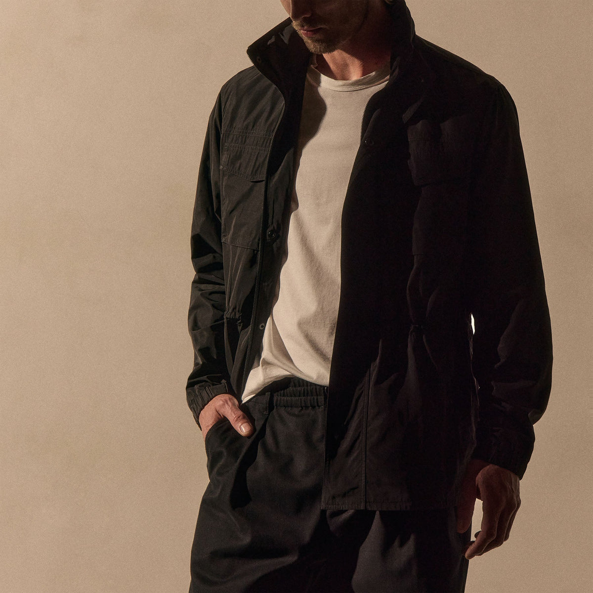 Utility Parka in Black | James Perse Los Angeles