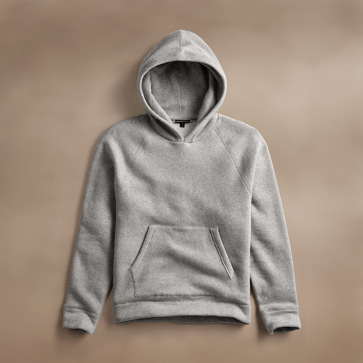 Cozy Hooded Sweatshirt in Heather Grey | James Perse Los Angeles