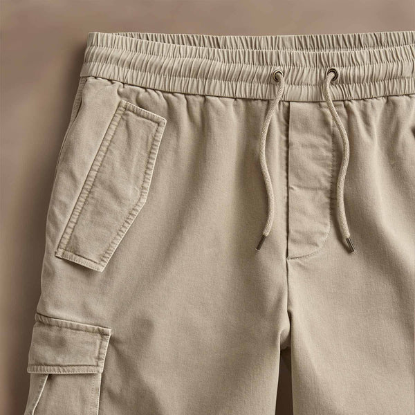 Woven Cotton Terry Cargo Short in Overcast Pigment | James Perse Los Angeles