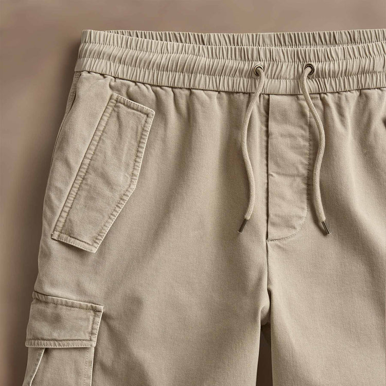 Woven Cotton Terry Cargo Short in Overcast Pigment | James Perse Los Angeles