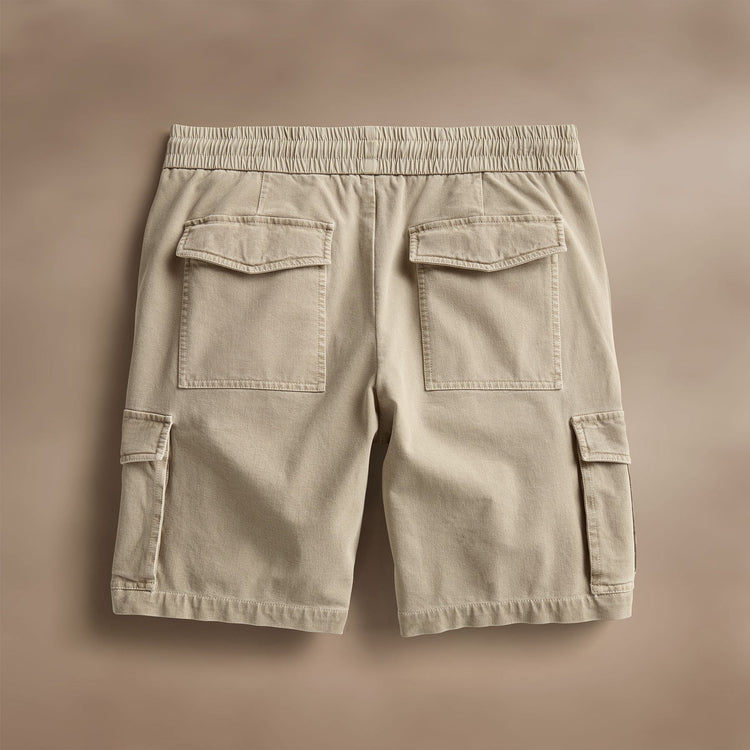 Woven Cotton Terry Cargo Short in Overcast Pigment | James Perse Los Angeles