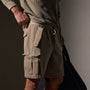 Woven Cotton Terry Cargo Short in Overcast Pigment | James Perse Los Angeles
